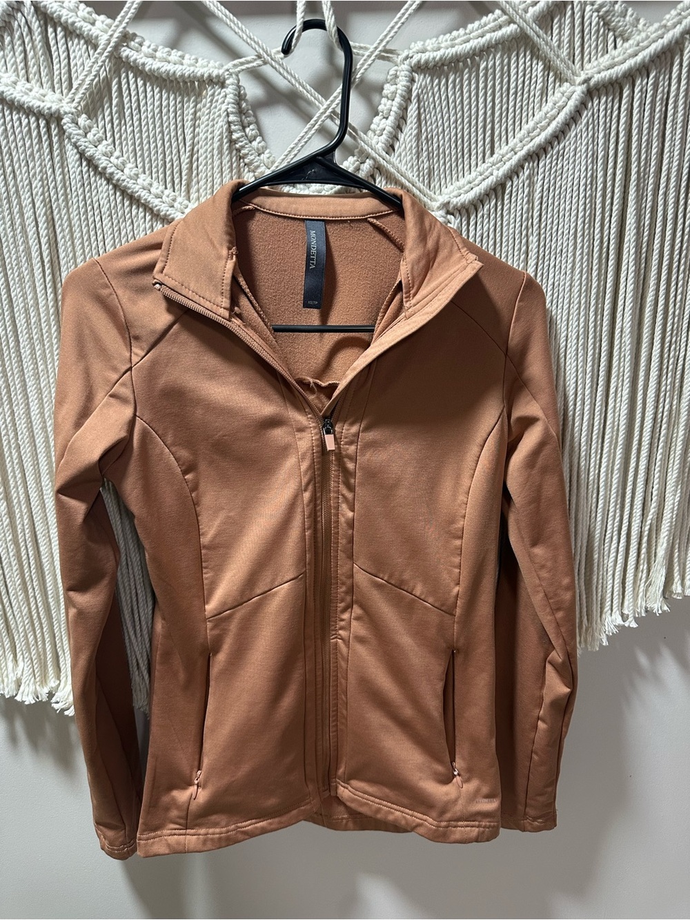 Mondetta Women's Zip-Front Utility Jacket in Terracotta